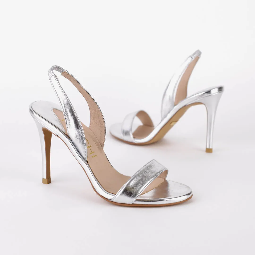 *UK size 2.5 - MADRID METALLIC- gold , 7cm heels