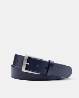 Venice Calf Belt in Navy Leather