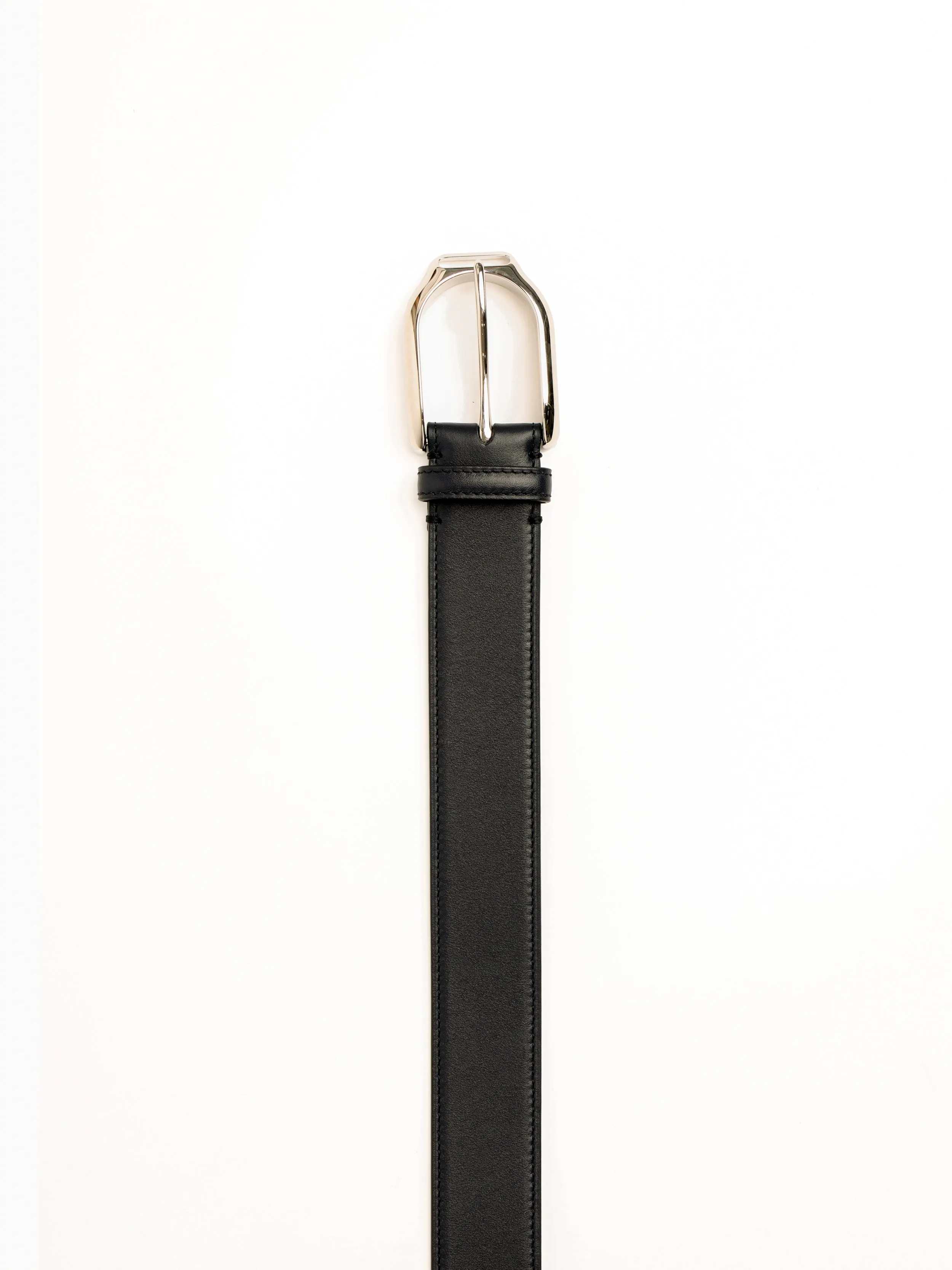 Welington Stirrup-Buckle Calfskin Belt